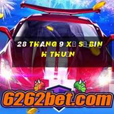 28 tháng 9 xổ số bình thuận