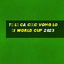 tỷ lệ cá cược vòng loại world cup 2023