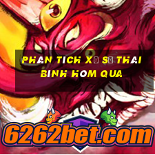 Phân tích xổ số thái bình Hôm qua