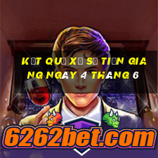 kết quả xổ số tiền giang ngày 4 tháng 6