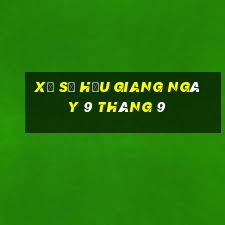 xổ số hậu giang ngày 9 tháng 9