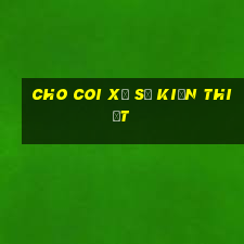 cho coi xổ số kiến thiết