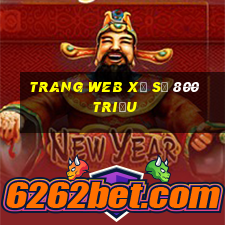 Trang web xổ số 800 triệu