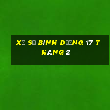 xổ số bình dương 17 tháng 2