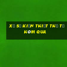 xổ số kiến thiết thứ tư hôm qua