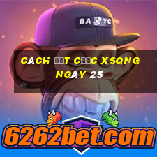 Cách đặt cược XSQNG ngày 25