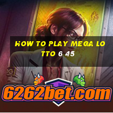 how to play mega lotto 6 45