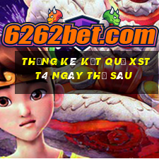 THỐNG KÊ KẾT QUẢ XSTT4 ngày thứ sáu