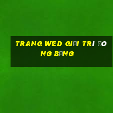 trang wed giải trí đóng băng