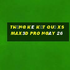 THỐNG KÊ KẾT QUẢ xs Max3D Pro ngày 26