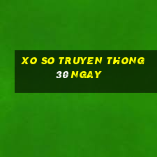 xo so truyen thong 30 ngay