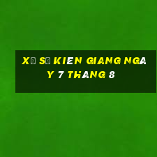 xổ số kiên giang ngày 7 tháng 8