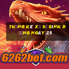 Thống kê Xổ Số bình dương ngày 25