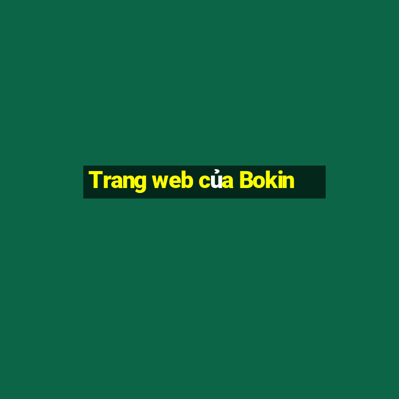 Trang web của Bokin