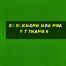 xổ số khánh hòa ngày 7 tháng 6