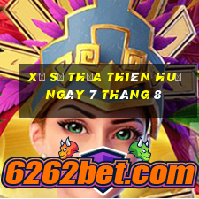 xổ số thừa thiên huế ngày 7 tháng 8