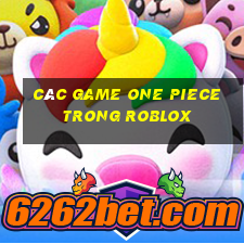 các game one piece trong roblox