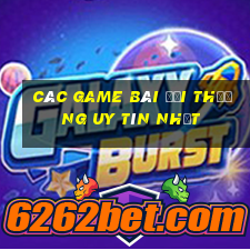 các game bài đổi thưởng uy tín nhất