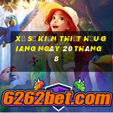 xổ số kiến thiết hậu giang ngày 20 tháng 8