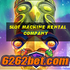 slot machine rental company