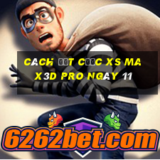 Cách đặt cược xs Max3D Pro ngày 11