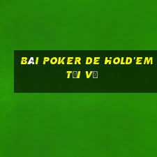 bài poker De Hold'em Tải về