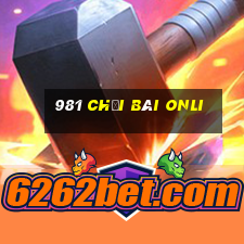 981 Chơi bài onli