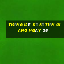 Thống kê Xổ Số Tiền Giang ngày 30