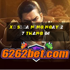 xổ số đà nẵng ngày 27 tháng 04