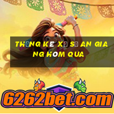 Thống kê xổ số an giang Hôm qua