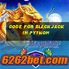 code for blackjack in python