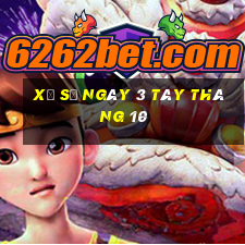 xổ số ngày 3 tây tháng 10