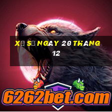 xổ số ngày 20 tháng 12