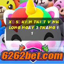 xổ số kiến thiết vĩnh long ngày 3 tháng 11