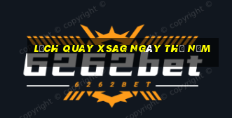 Lịch quay XSAG ngày thứ năm