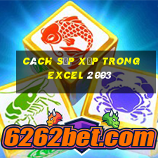 cách sắp xếp trong excel 2003