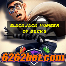 blackjack number of decks