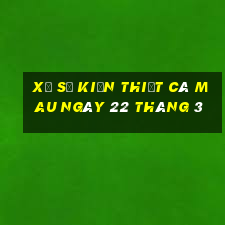 xổ số kiến thiết cà mau ngày 22 tháng 3