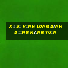 xổ số vĩnh long bình dương hàng tuần