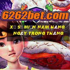 xổ số miền nam hàng ngày trong tháng