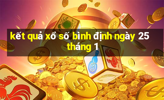 kết quả xổ số bình định ngày 25 tháng 1