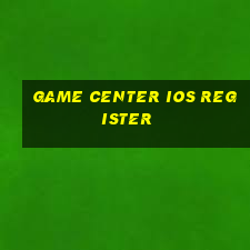 game center ios register