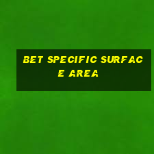 bet specific surface area