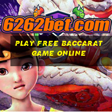 play free baccarat game online