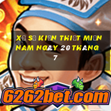 xổ số kiến thiết miền nam ngày 20 tháng 7