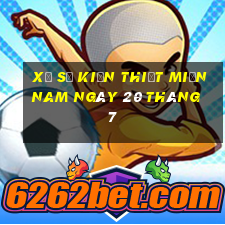 xổ số kiến thiết miền nam ngày 20 tháng 7