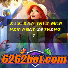 xổ số kiến thiết miền nam ngày 20 tháng 7