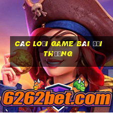 các loại game bài đổi thưởng