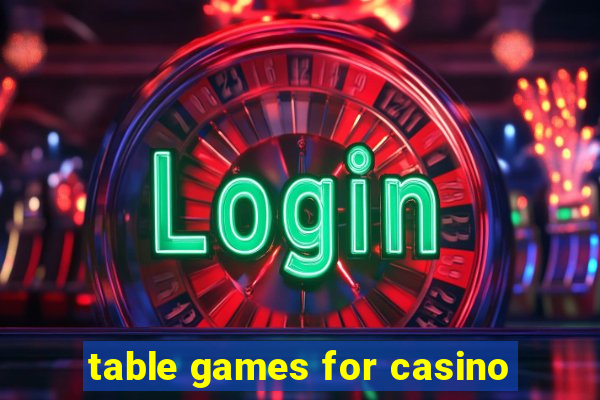 table games for casino