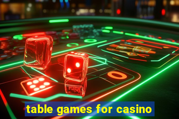 table games for casino